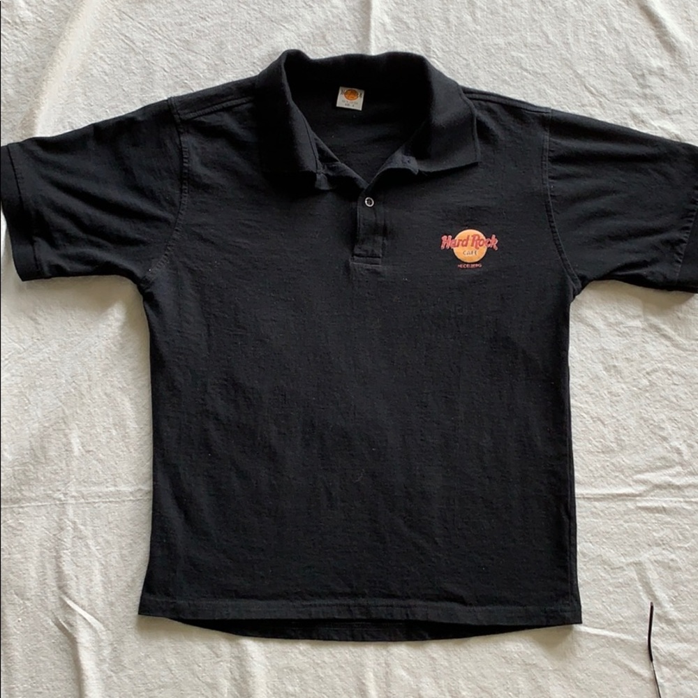Black Hard Rock Cafe Juniors Polo Shirt